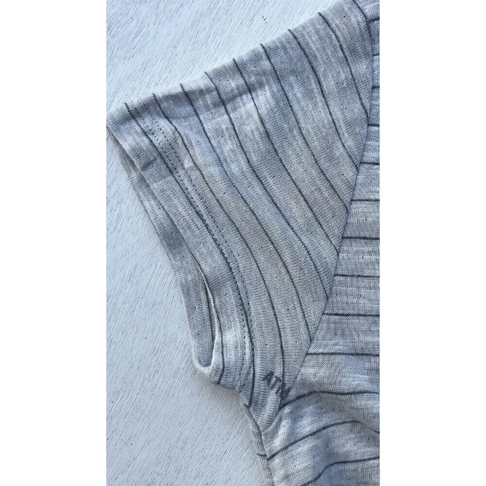 Women's Atm Anthony Thomas Melillo Stripe T-Shirt Dress, Size Medium - Gray M - Picture 8 of 14